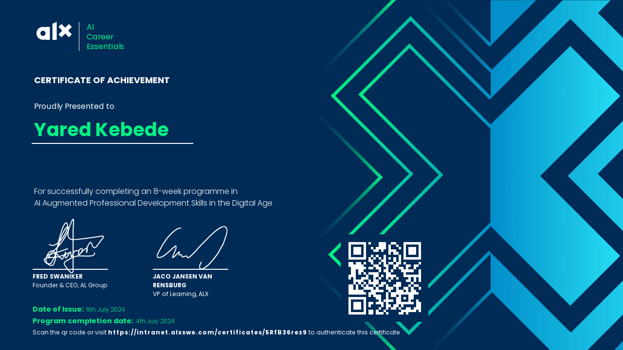 Certificate 1
